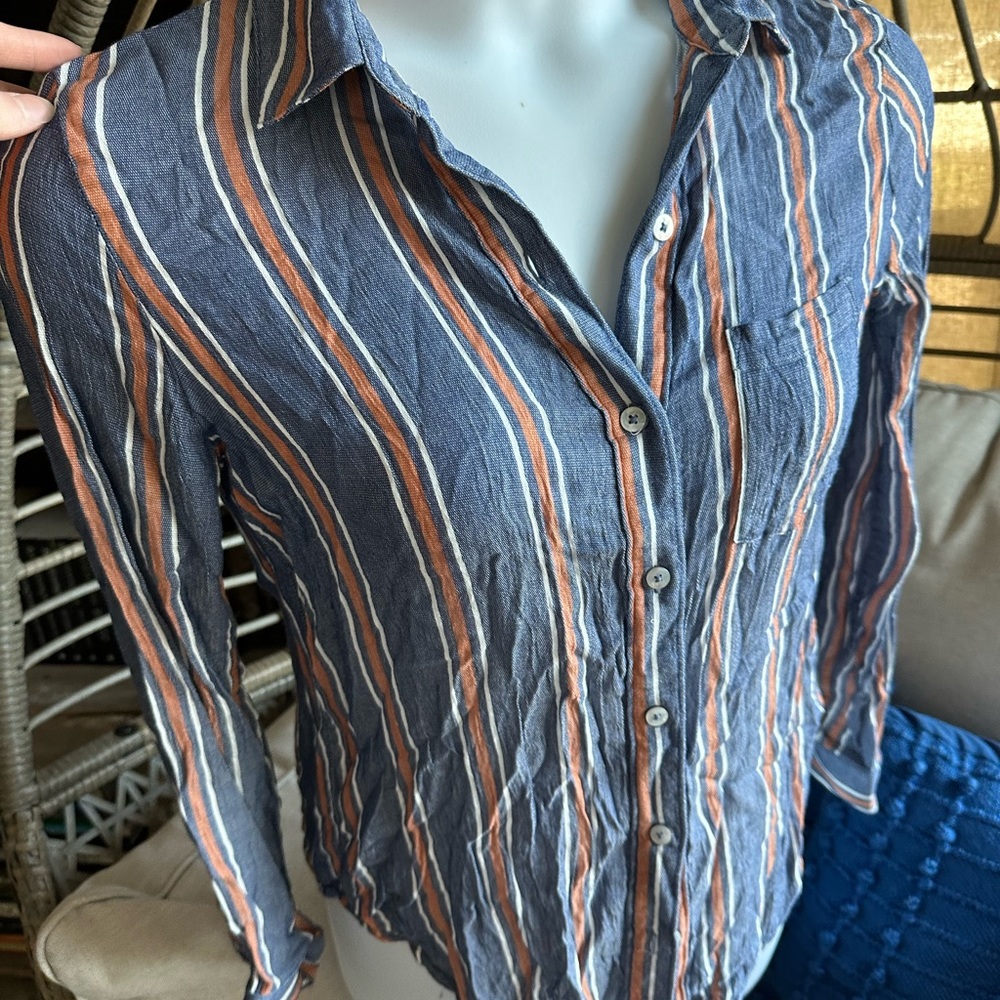 Button up striped shirt